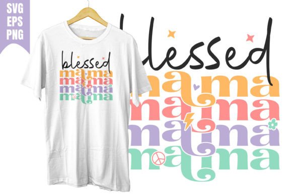 Blessed Mama Love Svg Retro Groovy Png Graphics and T-Shirt Designs Review