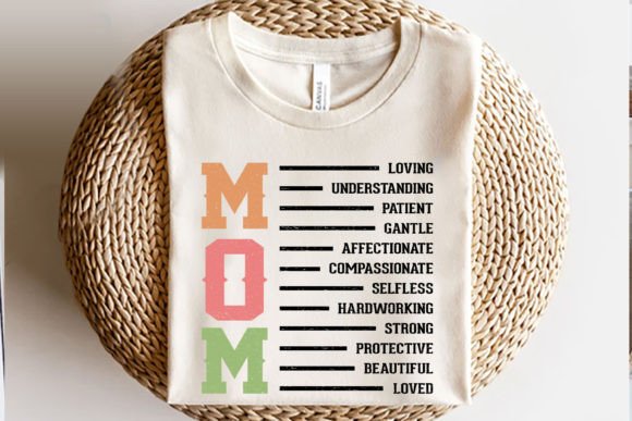 MOM Loving, Mother s Day SVG Design Graphics and T-Shirt Designs