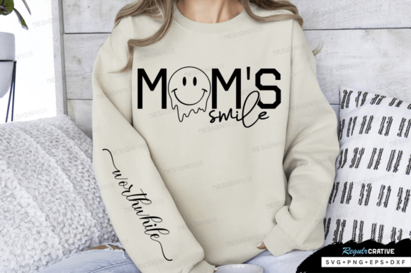 Moms Smile SVG Design: Graphics and T-Shirt Designs for Bloggers