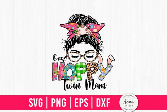 One Hoppy Twin Mom Sublimation Graphics and Print Templates Review