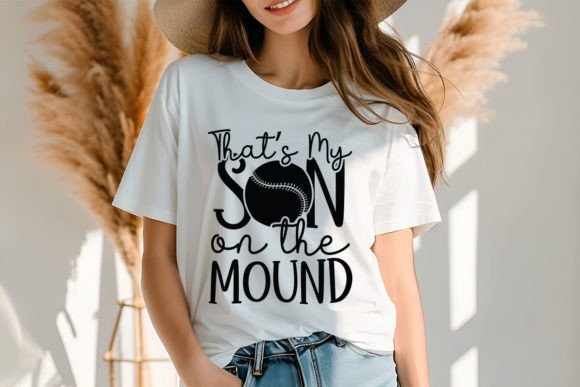 That s My Son on the Mound SVG Design Graphics and T-Shirt Designs